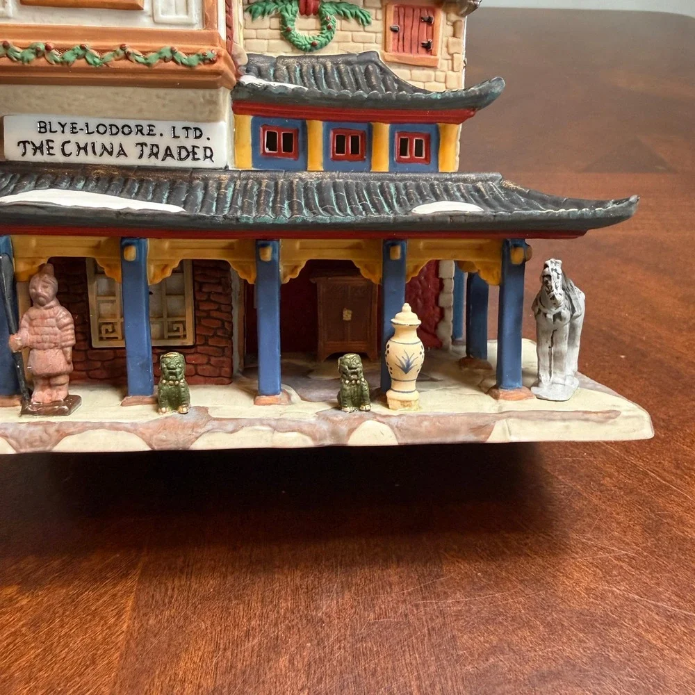 Dept 56 Dickens Village The‎ China Trader Porcelain Lighted Building 55840